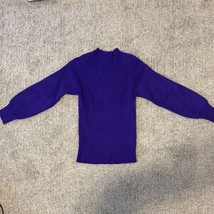 INC International Concepts Purple Mock Neck Sweater